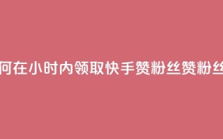 快手赞粉丝24小时领取 - 如何在24小时内领取快手赞粉丝？赞粉丝福利活动持续中！~