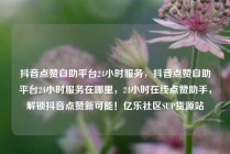 抖音点赞自助平台24小时服务，抖音点赞自助平台24小时服务在哪里，24小时在线点赞助手，解锁抖音点赞新可能！亿乐社区SUP货源站