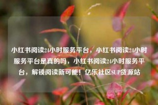 小红书阅读24小时服务平台，小红书阅读24小时服务平台是真的吗，小红书阅读24小时服务平台，解锁阅读新可能！亿乐社区SUP货源站