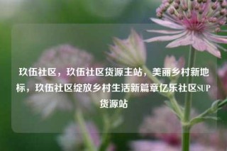 玖伍社区，玖伍社区货源主站，美丽乡村新地标，玖伍社区绽放乡村生活新篇章亿乐社区SUP货源站