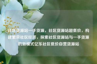 社区货源站一手货源，社区货源站超低价，构建繁荣社区经济，探索社区货源站与一手货源的新模式亿乐社区低价自营货源站