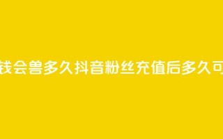 抖音粉丝投了钱会兽多久 - 抖音粉丝充值后多久可以提现~