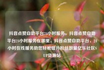 抖音点赞自助平台24小时服务，抖音点赞自助平台24小时服务在哪里，抖音点赞自助平台，24小时在线服务助您轻松提升粉丝数量亿乐社区SUP货源站