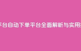ks自动下单平台 - KS自动下单平台全面解析与实用指南~