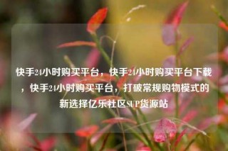 快手24小时购买平台，快手24小时购买平台下载，快手24小时购买平台，打破常规购物模式的新选择亿乐社区SUP货源站