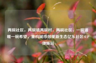 两碗社区，两碗镇两碗村，两碗社区，一碗温暖一碗希望，重构城市邻里新生态亿乐社区SUP货源站