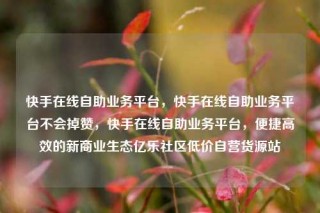 快手在线自助业务平台，快手在线自助业务平台不会掉赞，快手在线自助业务平台，便捷高效的新商业生态亿乐社区低价自营货源站