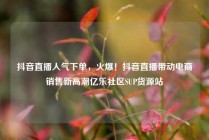 抖音直播人气下单，火爆！抖音直播带动电商销售新高潮亿乐社区SUP货源站