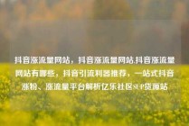 抖音涨流量网站，抖音涨流量网站,抖音涨流量网站有哪些，抖音引流利器推荐，一站式抖音涨粉、涨流量平台解析亿乐社区SUP货源站