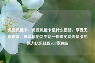 免费流量卡，免费流量卡是什么套路，享受无限流量，畅享网络新生活—探索免费流量卡的魅力亿乐社区SUP货源站