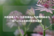 抖音直播人气，抖音直播间人气飙升的秘诀与技巧亿乐社区低价自营货源站