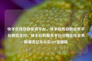 快手在线自助业务平台，快手在线自助业务平台微信支付，快手自助服务平台引领在线业务新潮流亿乐社区SUP货源站