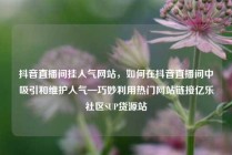 抖音直播间挂人气网站，如何在抖音直播间中吸引和维护人气—巧妙利用热门网站链接亿乐社区SUP货源站