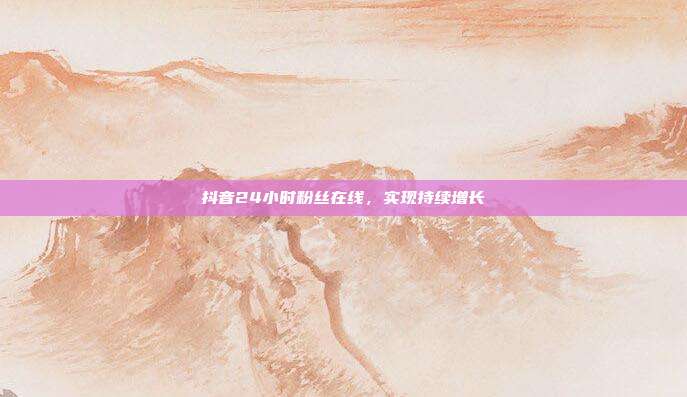 抖音24小时粉丝在线，实现持续增长  第1张