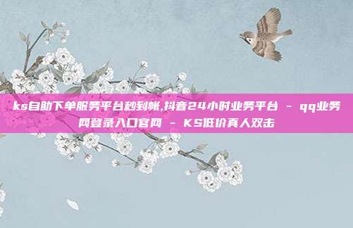 ks自助下单服务平台秒到帐,抖音24小时业务平台 - qq业务网登录入口官网 KS低价真人双击  第1张